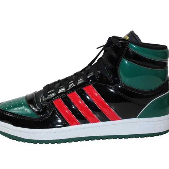 Adidas Basketball Shoe Top Ten RB Black/Red/Green Men's 10 NEW! - Picture 3 of 12